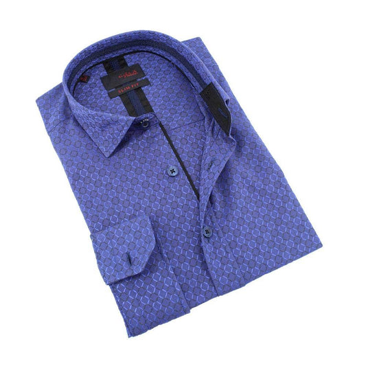 Sax Design Jacquard Shirt