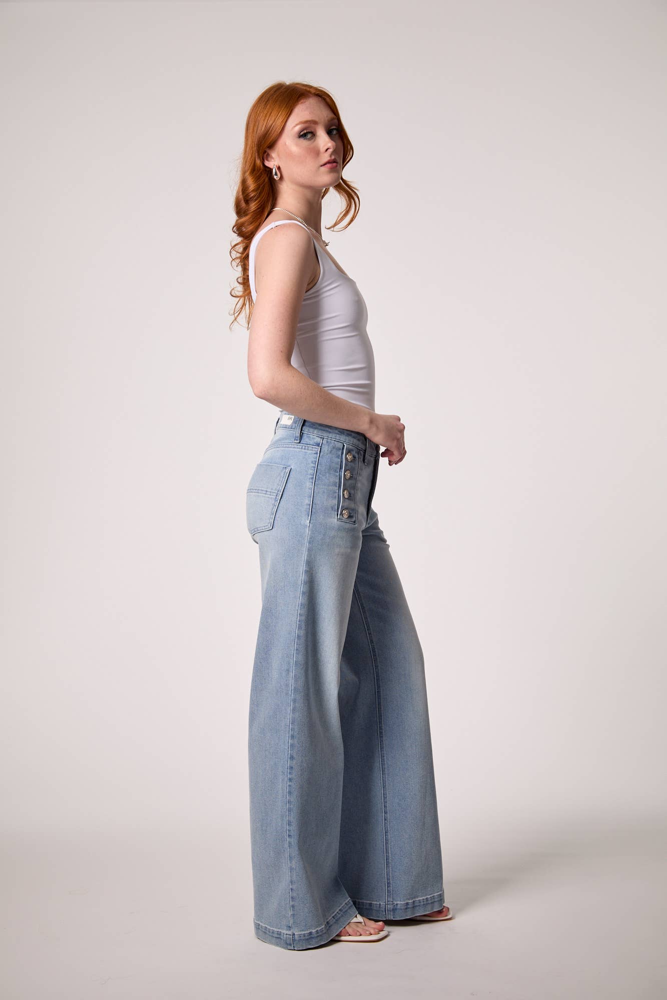 Sailor Mid Rise Wide Leg- Miami