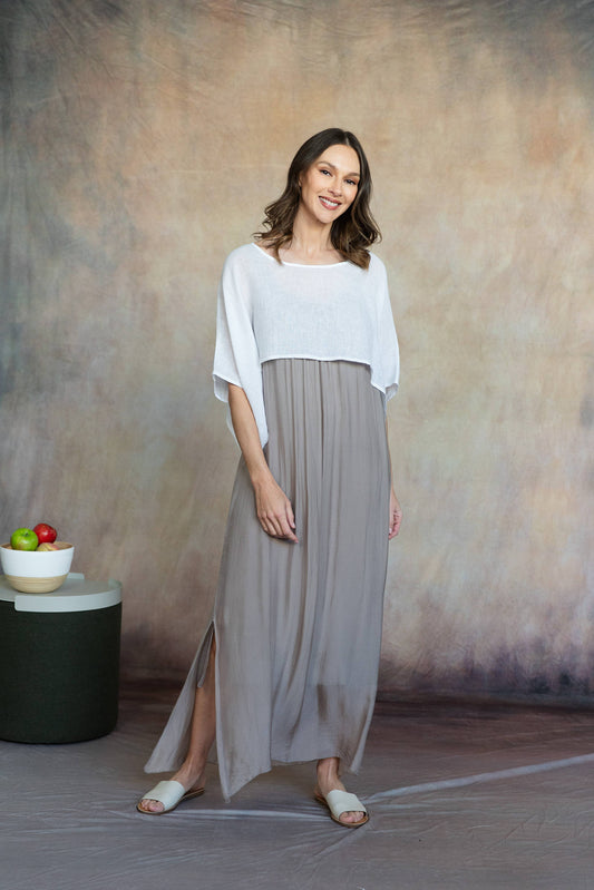 Mona Italian Silk Topper