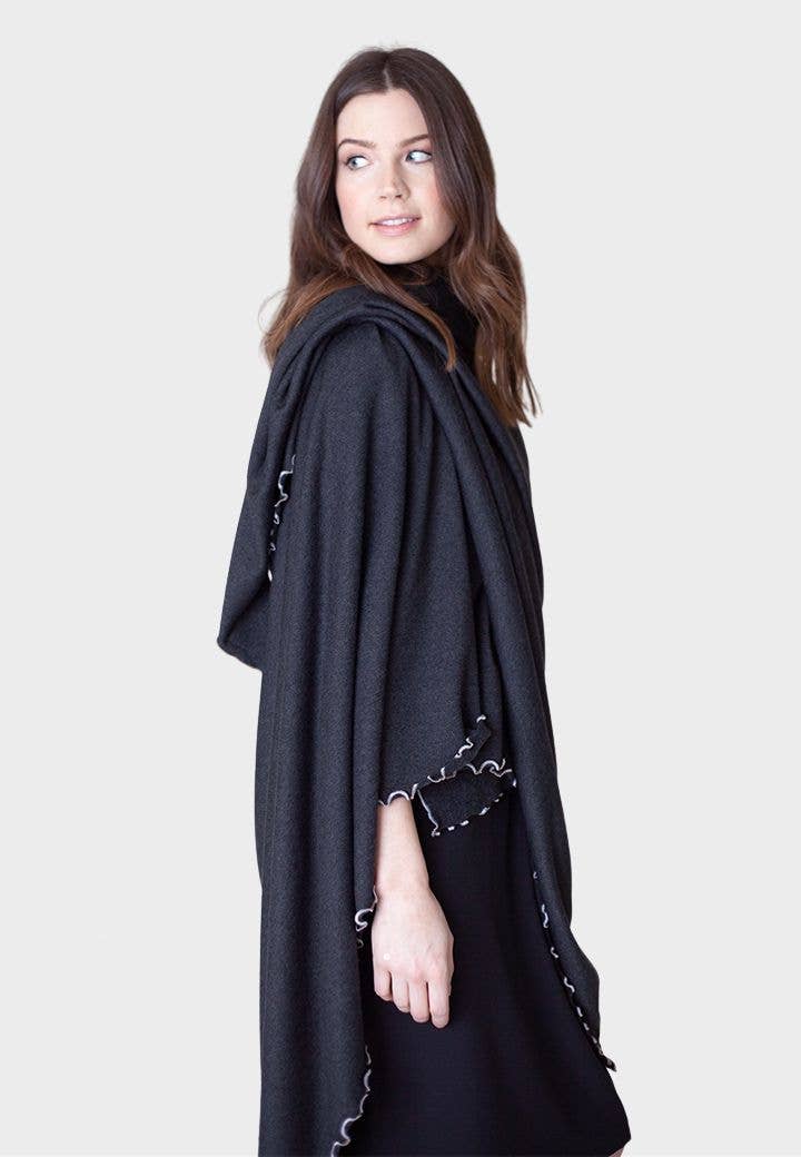 Buki Travel Wrap - Charcoal Grey