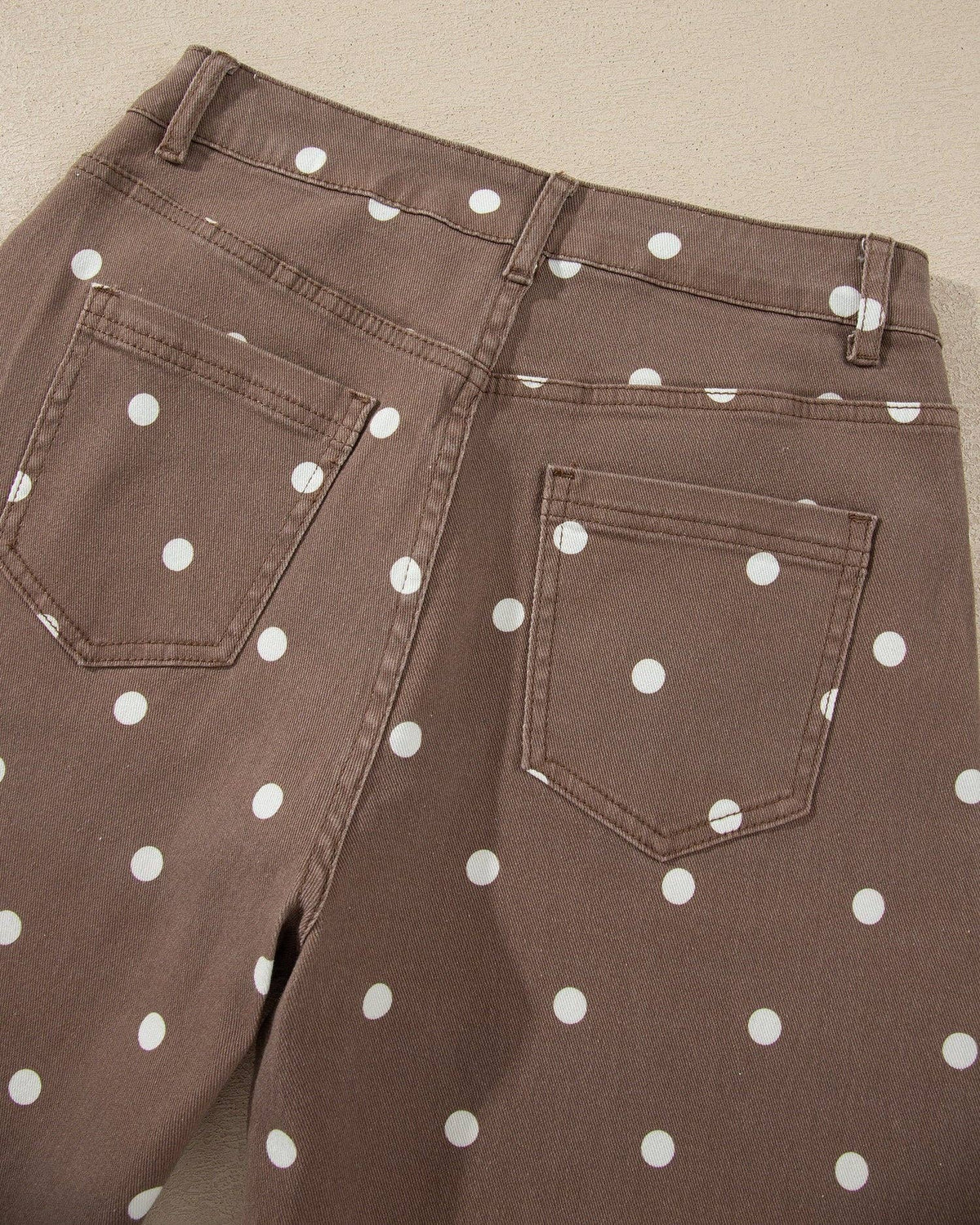 Dallas Polka Dot Barrel Jeans | High Rise Denim
