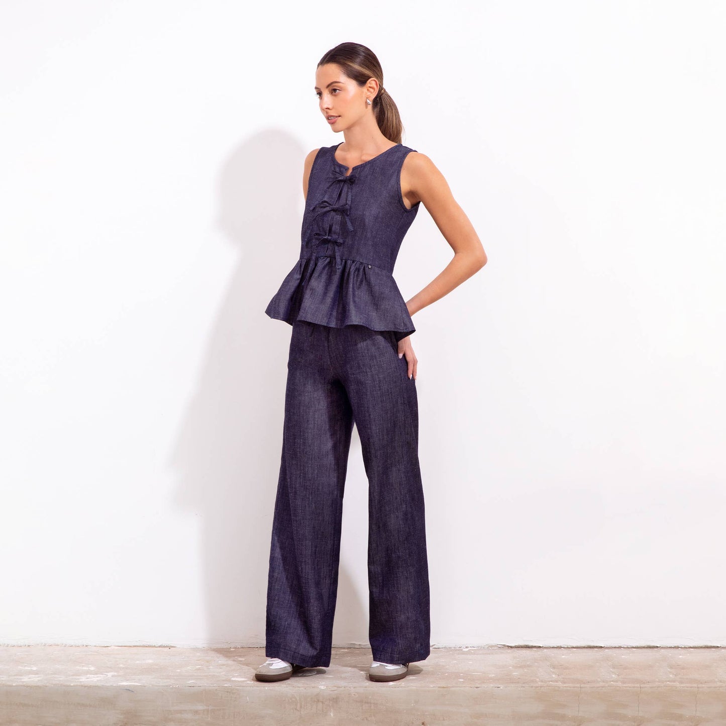 Lara Blouse Eugenia Indigo 