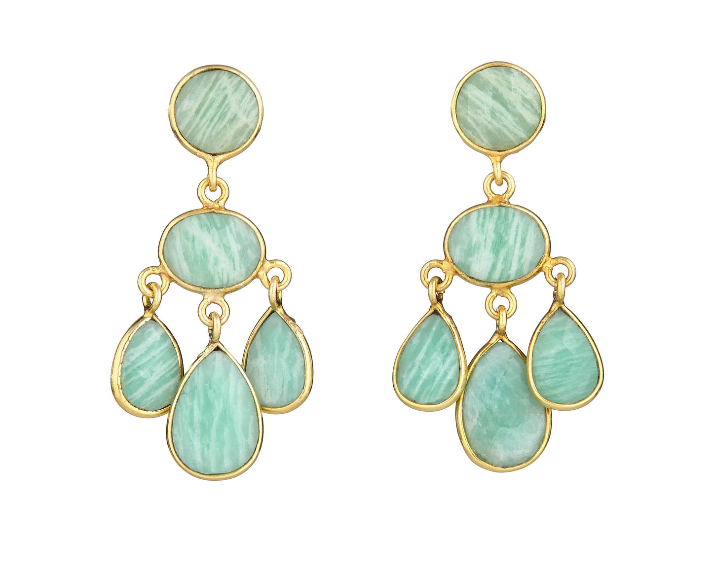 Amazonite Chandelier Earrings