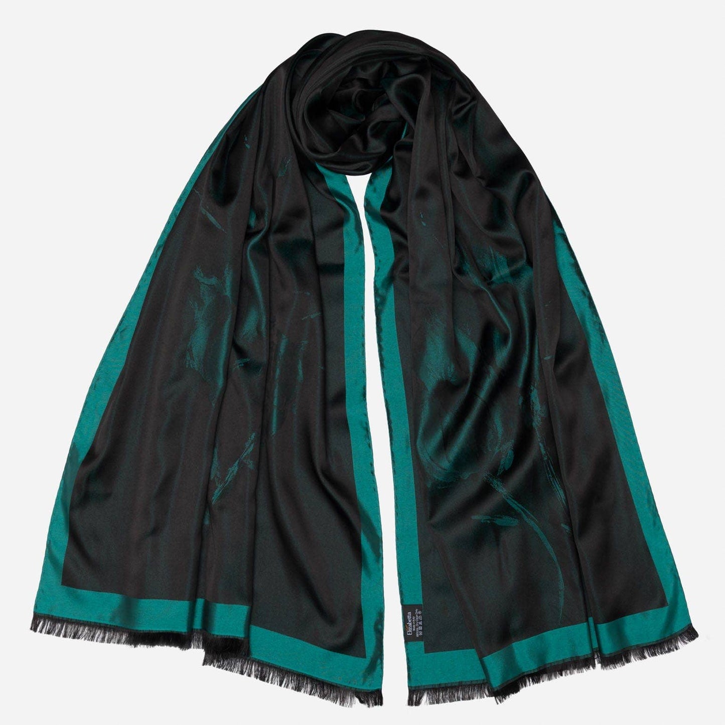 Fortuna - Silk Scarf/Shawl - Emerald Green