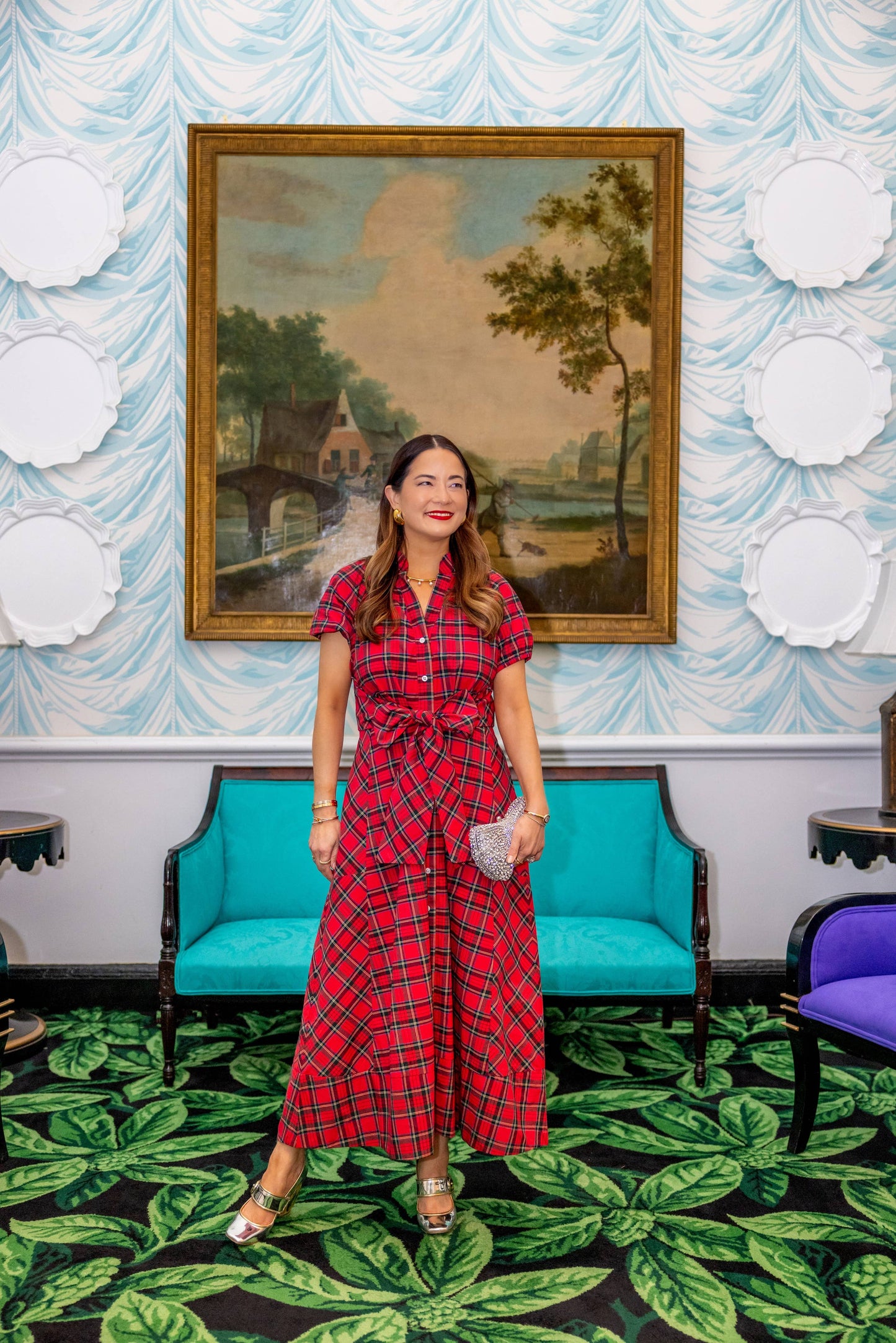 Red Tartan Abby Shirt Dress