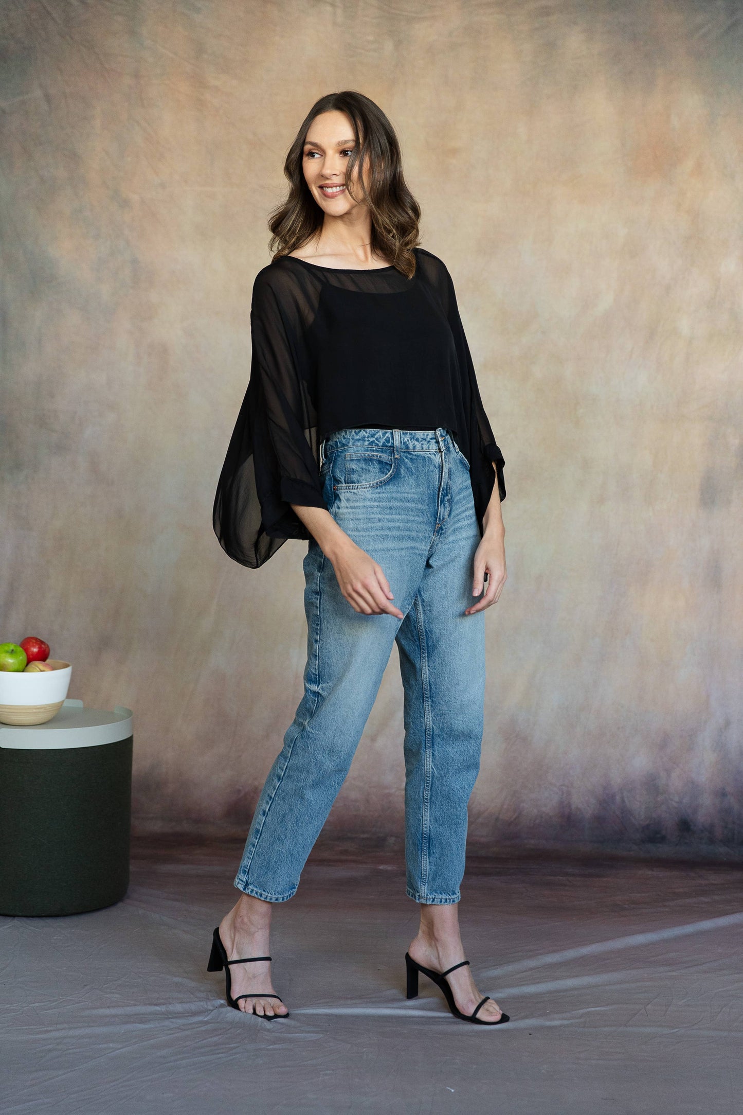 Mona Italian Silk Topper