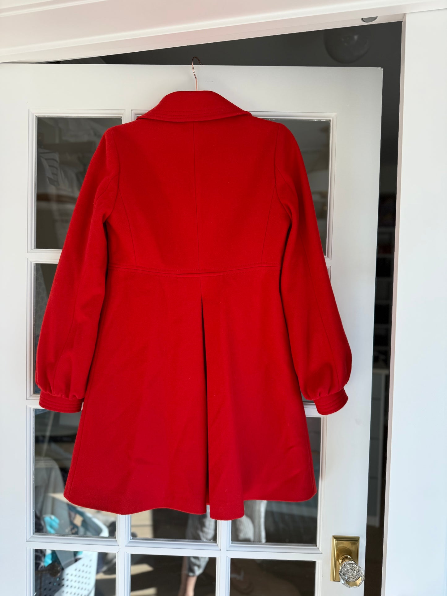 Kate Spade Red Wool Fit & Flare Coat - Luxury Consignment
