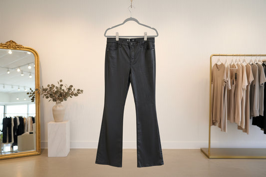 KUT from the Kloth Black Faux Leather Straight-Leg Pants – Luxury Consignment