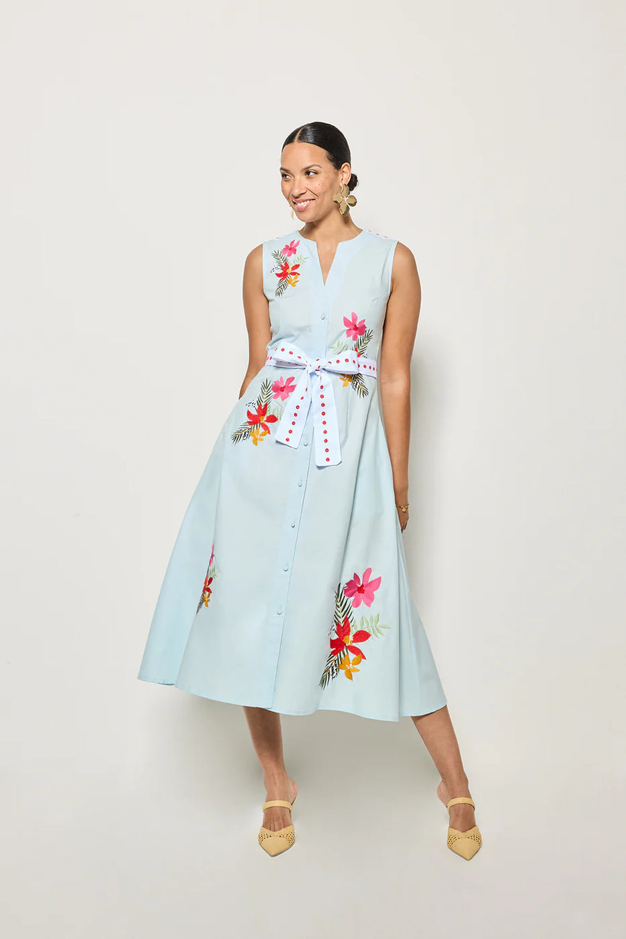 Lesna Dress in Light Lagoon