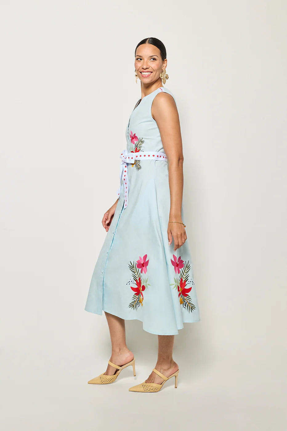 Lesna Dress in Light Lagoon