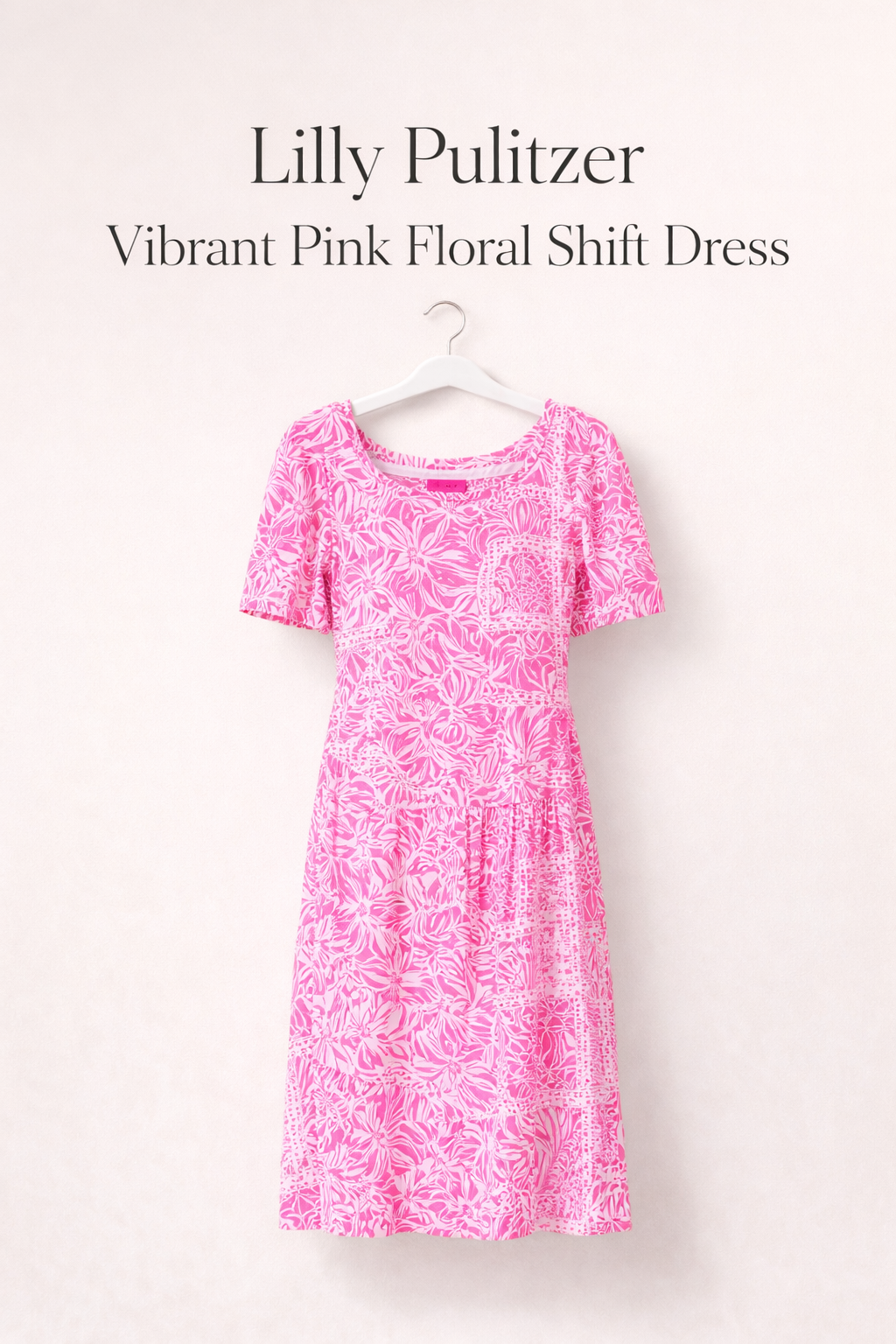 Lilly Pulitzer Pink Floral Shift Dress - Luxury Consignment