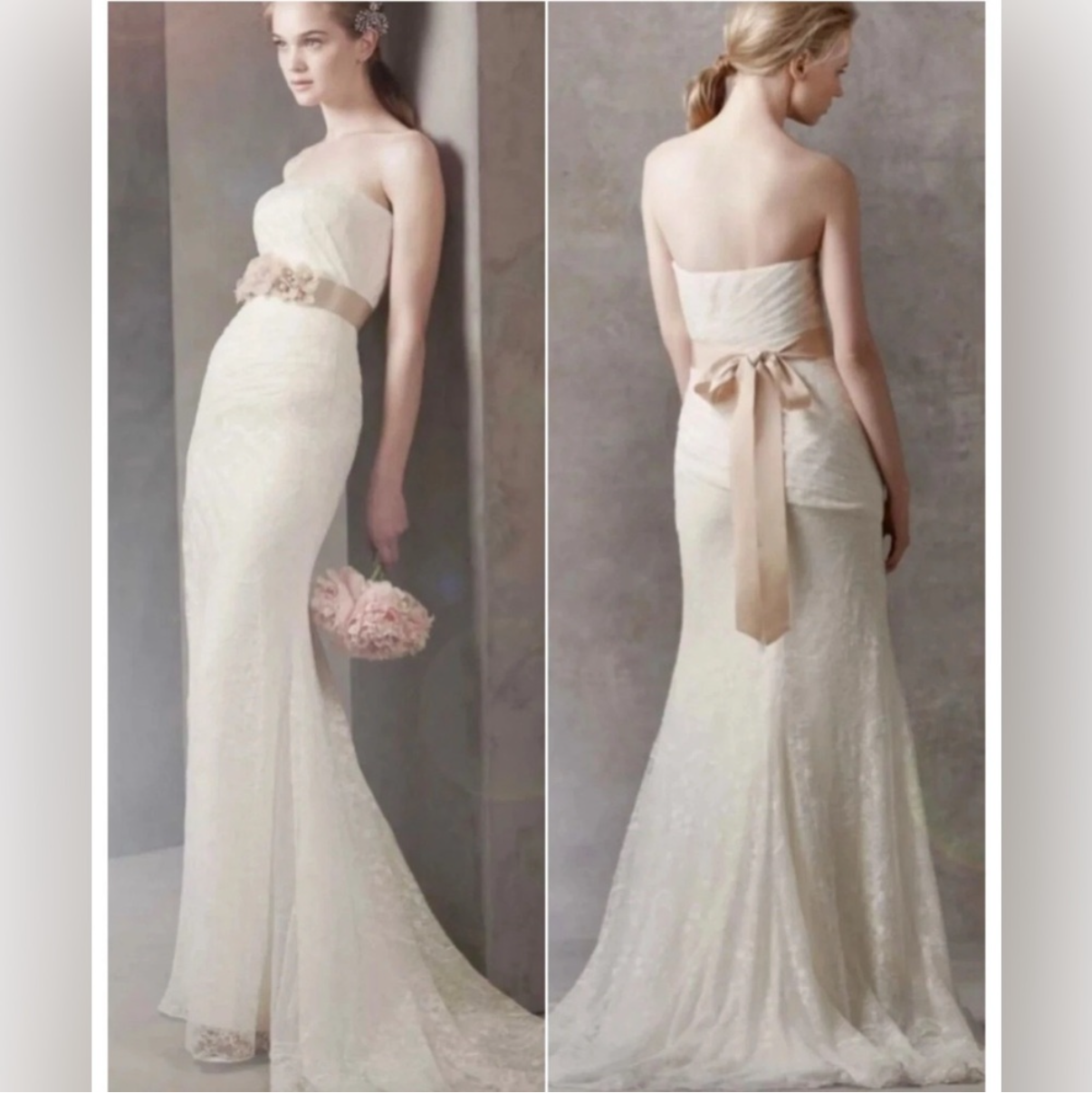 White by Vera Wang Lace Wedding Gown - Luxury Consignment