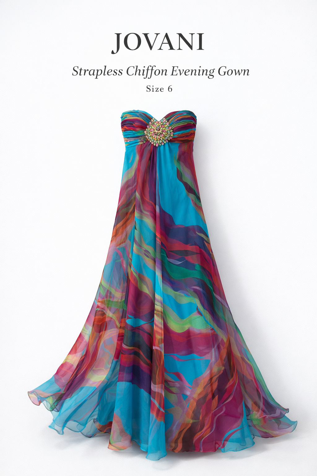 Jovani Galaxy Couture Embellished Evening - Luxury Consignment