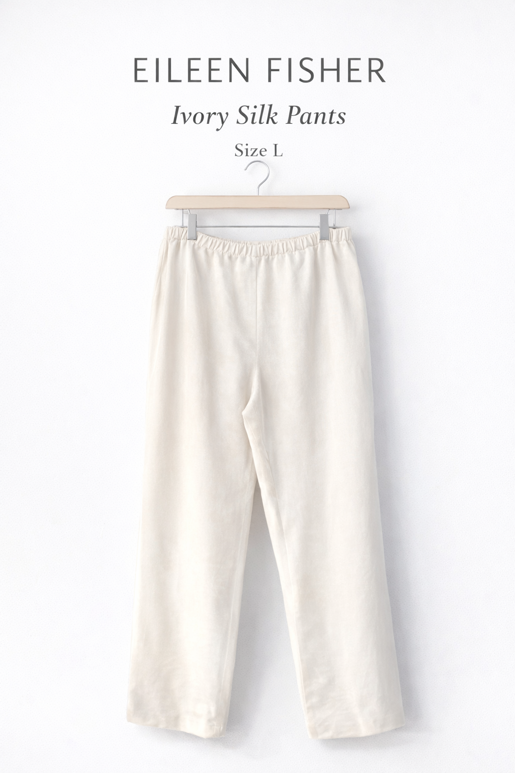 Eileen Fisher Ivory Lightweight Pants – Luxury Consignment