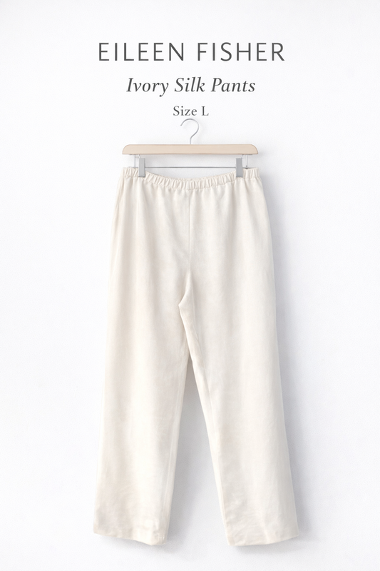 Eileen Fisher Ivory Lightweight Pants – Luxury Consignment