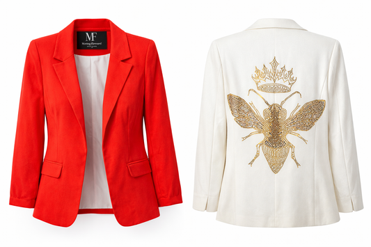 Moving Forward Designs Rhinestone Queen Bee Blazer
