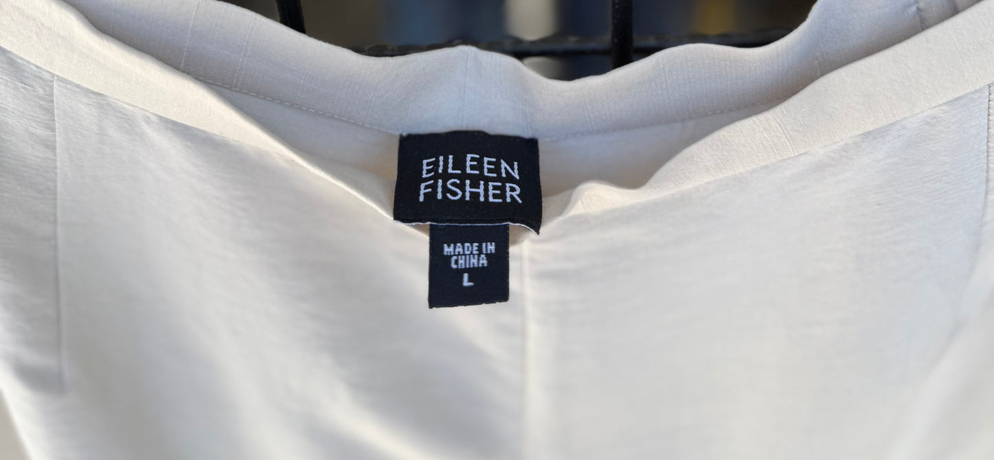 Eileen Fisher Ivory Lightweight Pants – Luxury Consignment