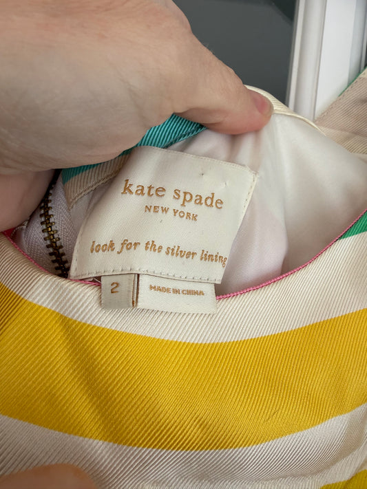 Kate Spade New York Rainbow Stripe Bow Dress – Luxury Consignment