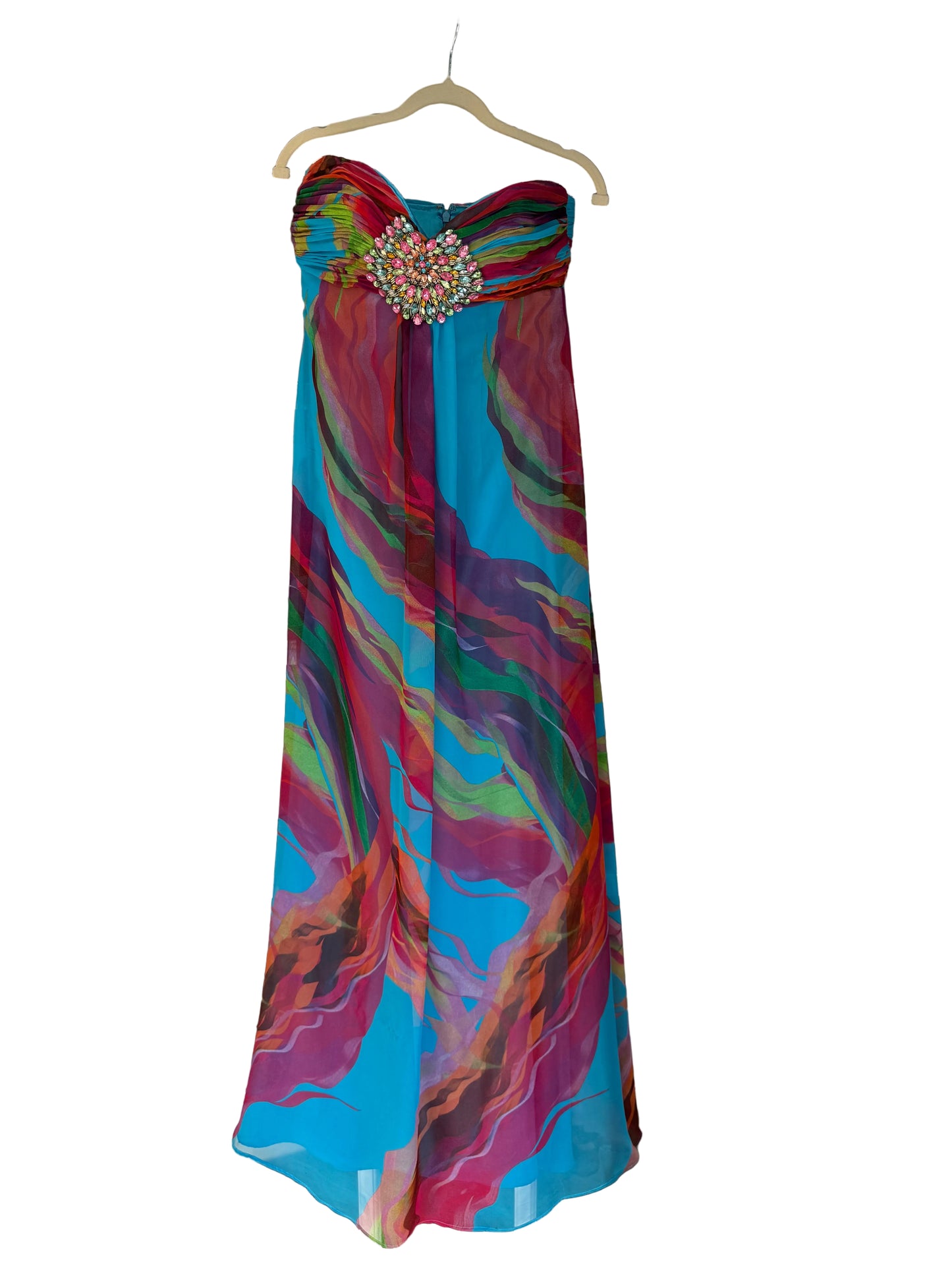 Jovani Galaxy Couture Embellished Evening - Luxury Consignment
