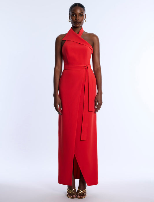 BCBG MAXAZRIA Poppy Halter Dress