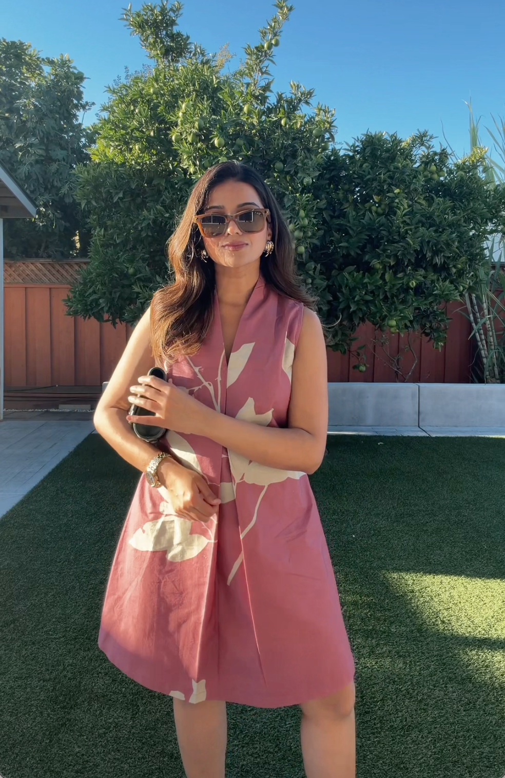 Desert Leaf Short Dress