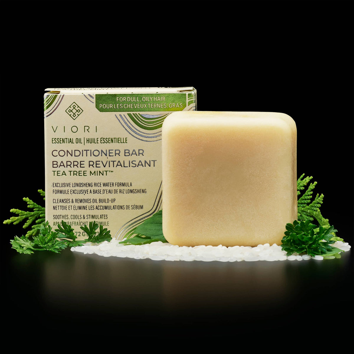 Rice Water Conditioner Bar | Tea Tree Mint EO | All Hair