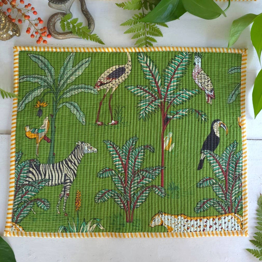 Placemats, Green Jungle, Set of 4
