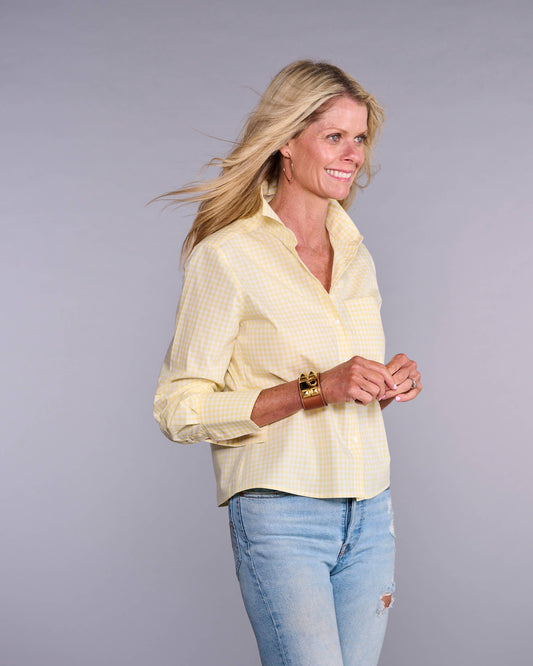 The Crop in Sunshine Yellow Check