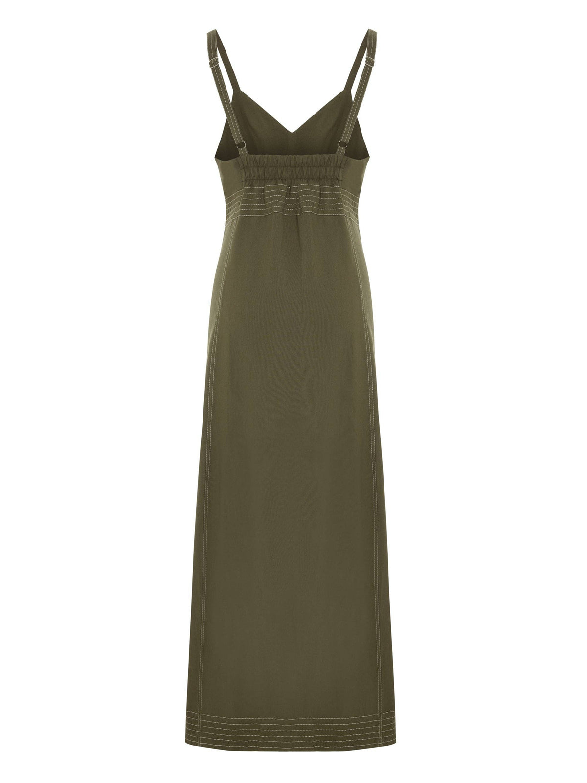 Eva Maxi Dress - Khaki Green