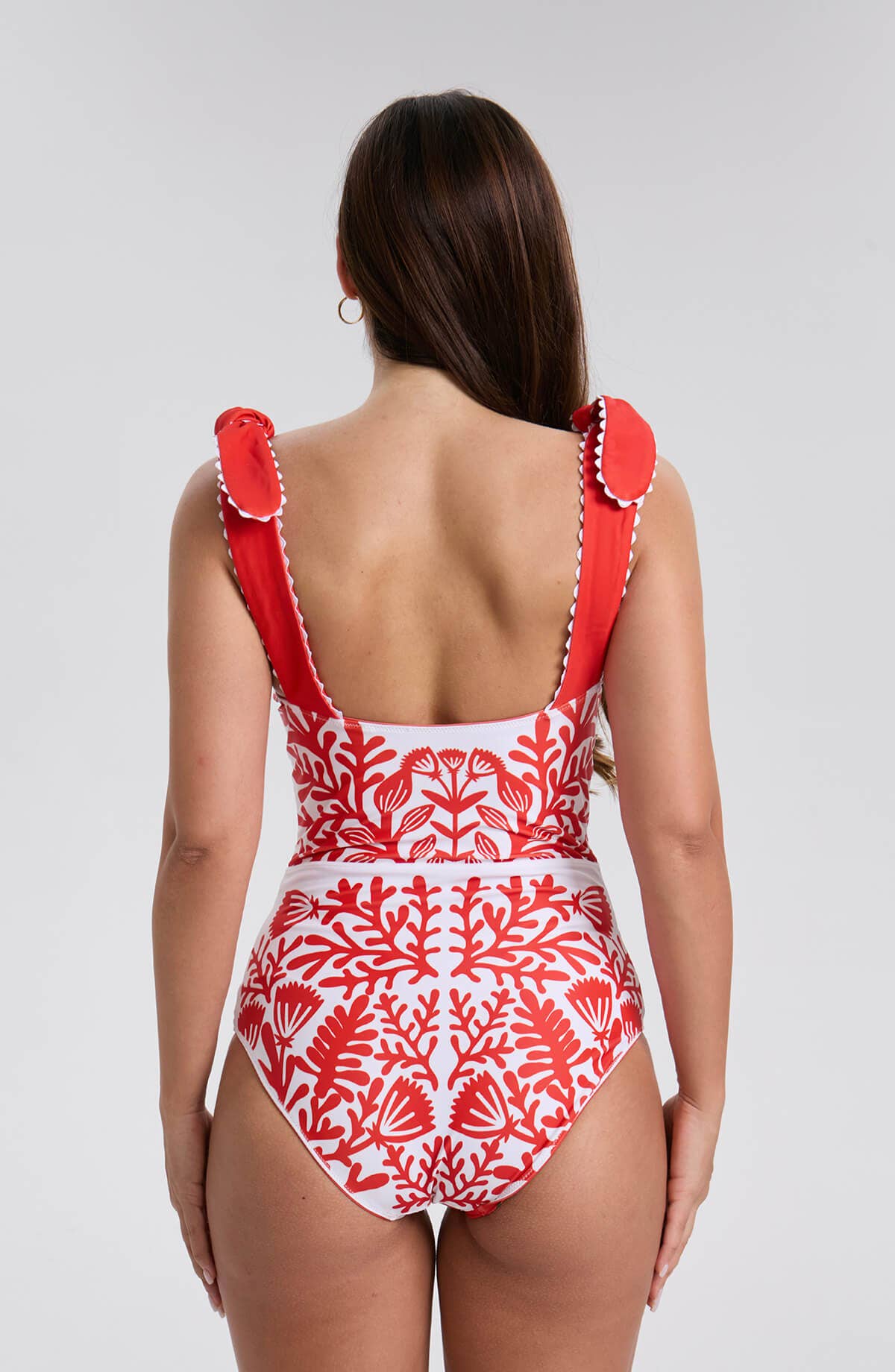 Red Coral Reversible One-Piece Swimsuit