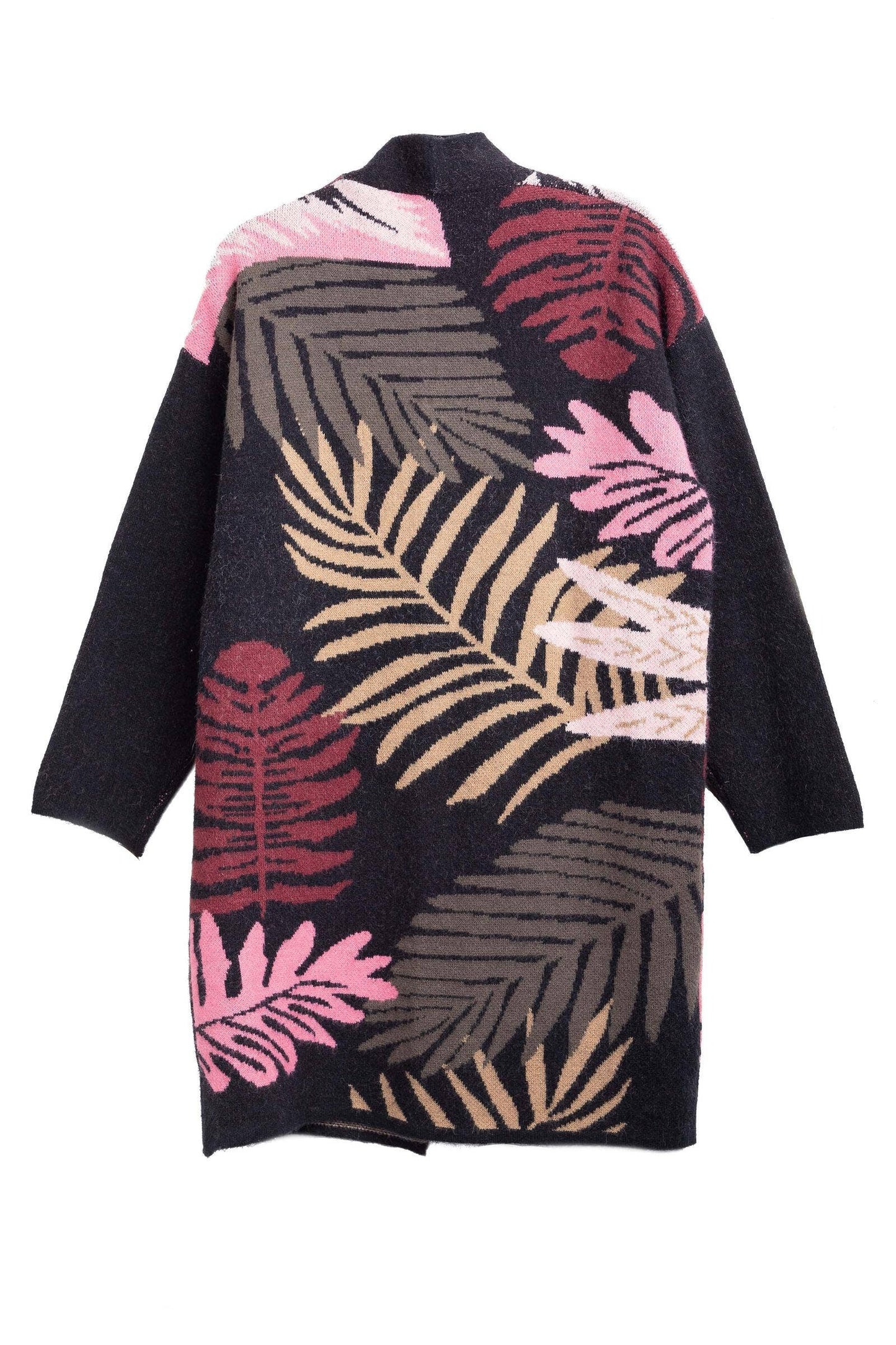 Tropical Leaves Cardigan Multi Color