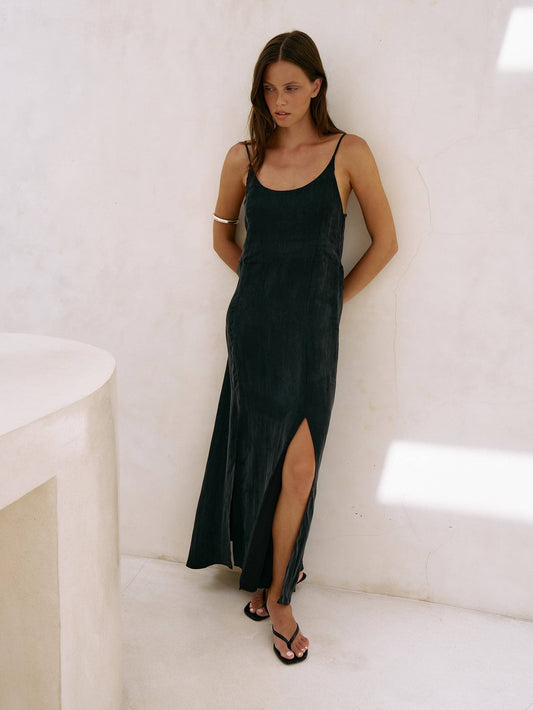 Lucid Midnight Maxi Dress - Black
