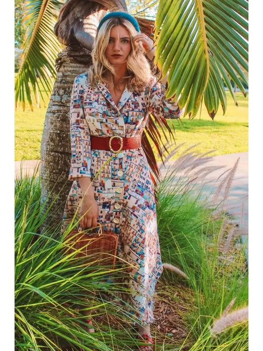 Amalfi Printed Jacket Dress