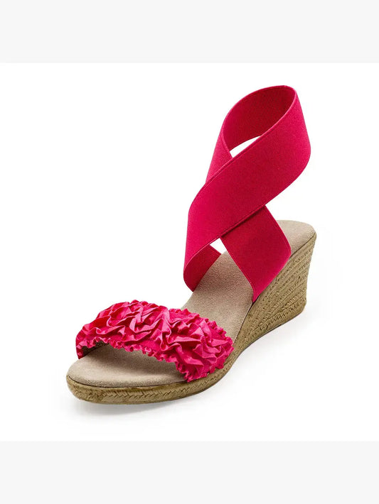 Carolina - Wrap-Up Ankle Espadrille Wedge