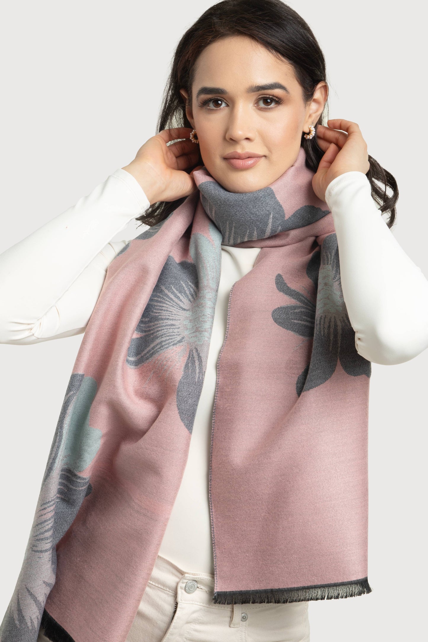Reversible Floral Scarf