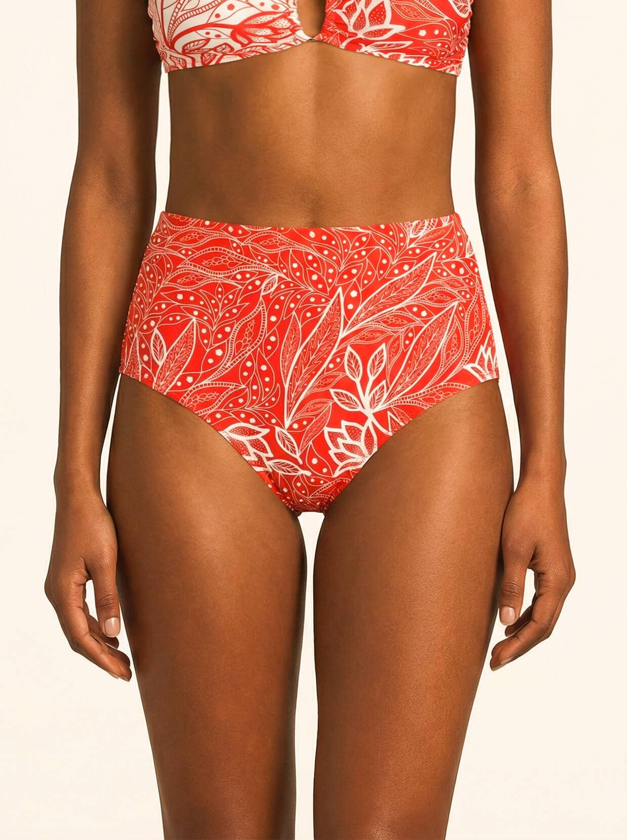 Scarlet Bloom Reversible Bikini Bottom