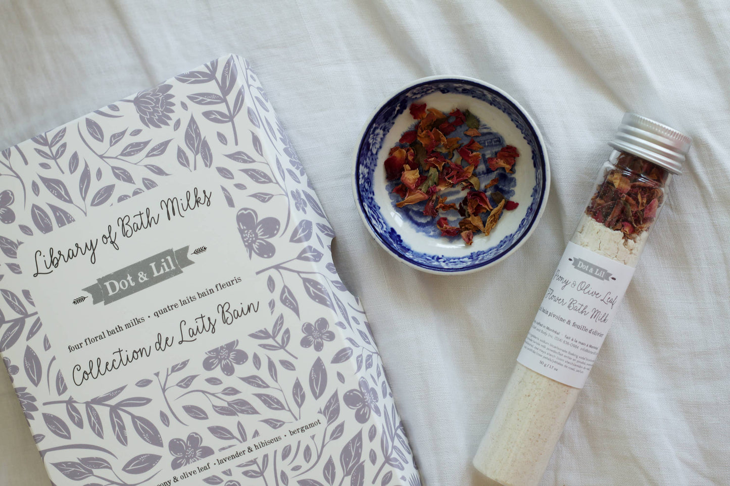 Library of bath milks gift set