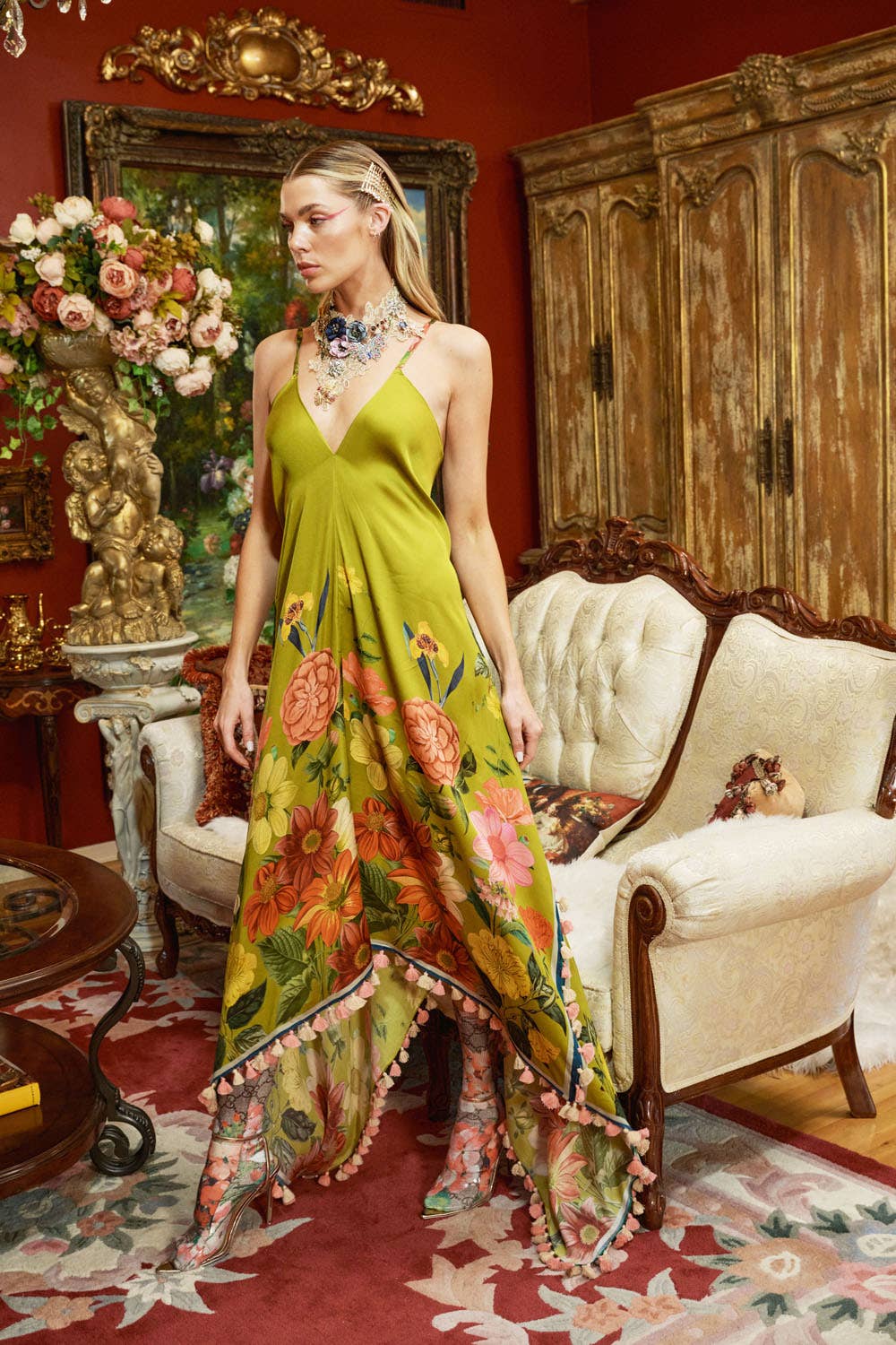 French Riviera Tasseled Dress