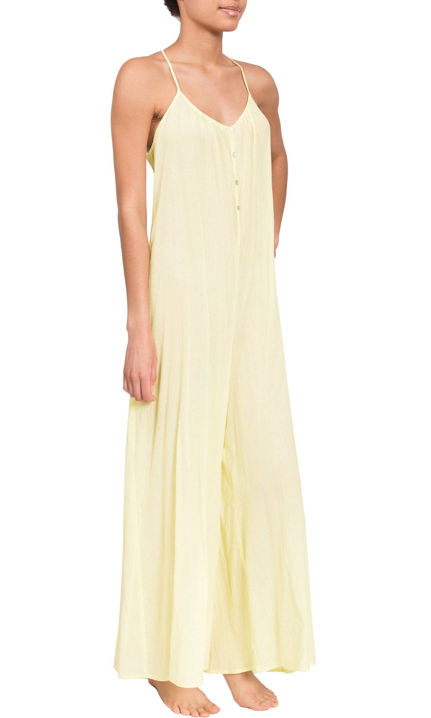 Kaitlyn T-Back Sleep Jumper - Lemoncello Cloud Cotton