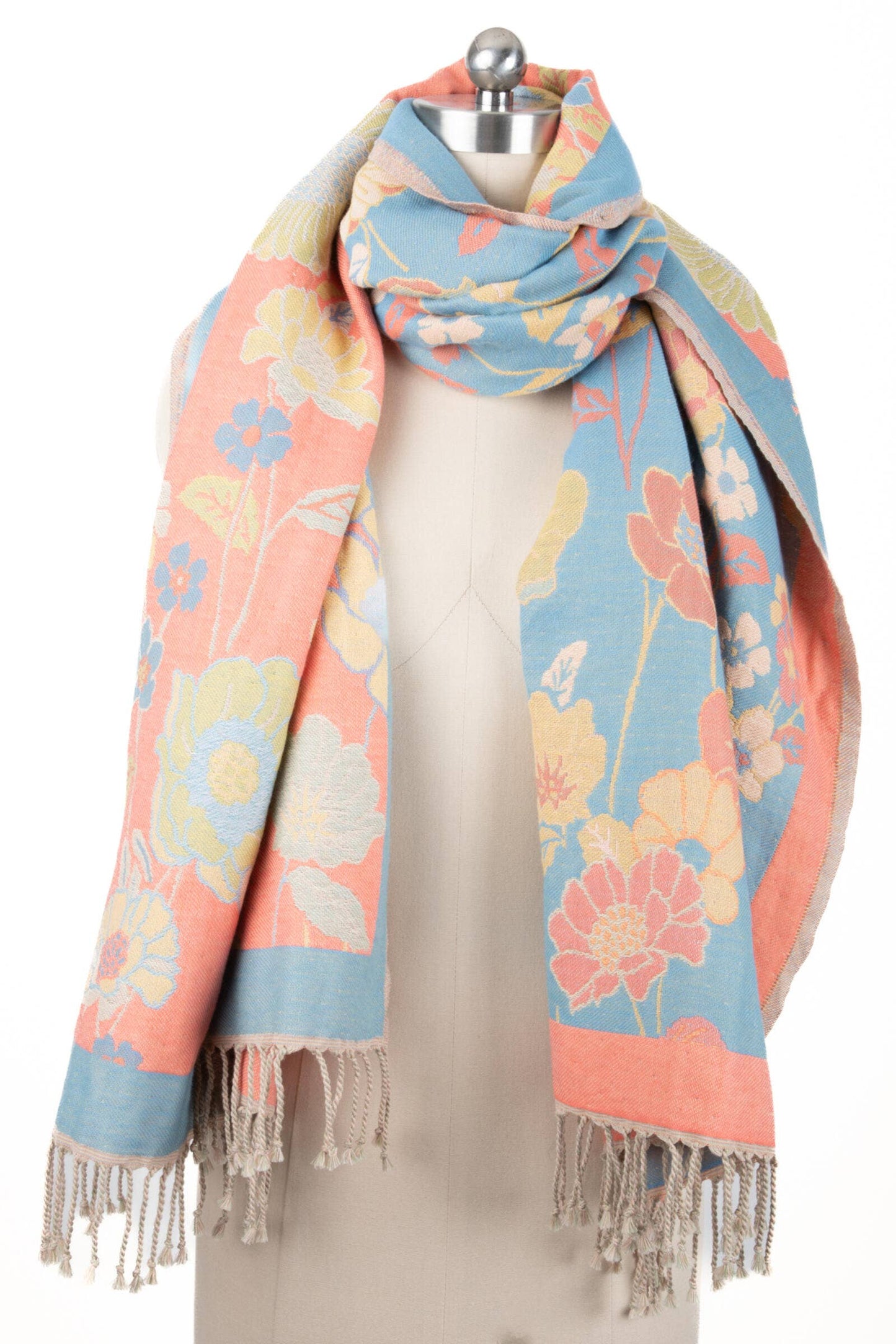 Fiore Cotton Reversible Scarf