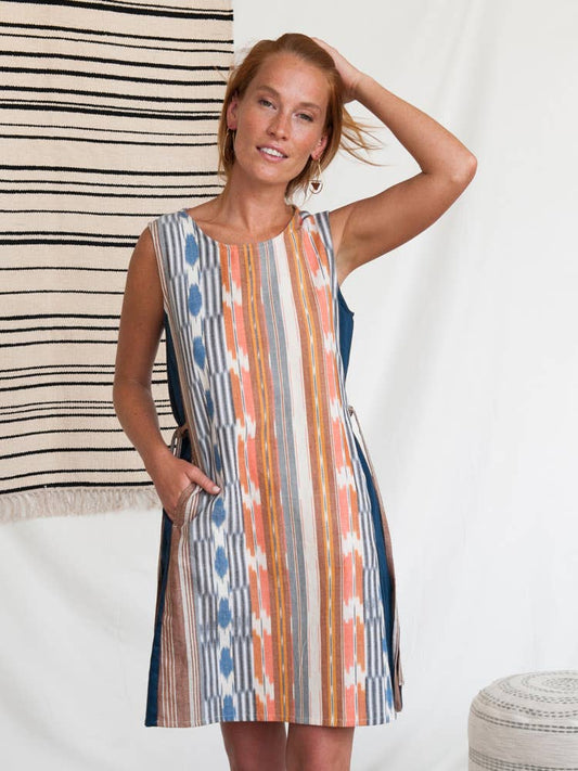 Dakota Dress Rainbow Ikat