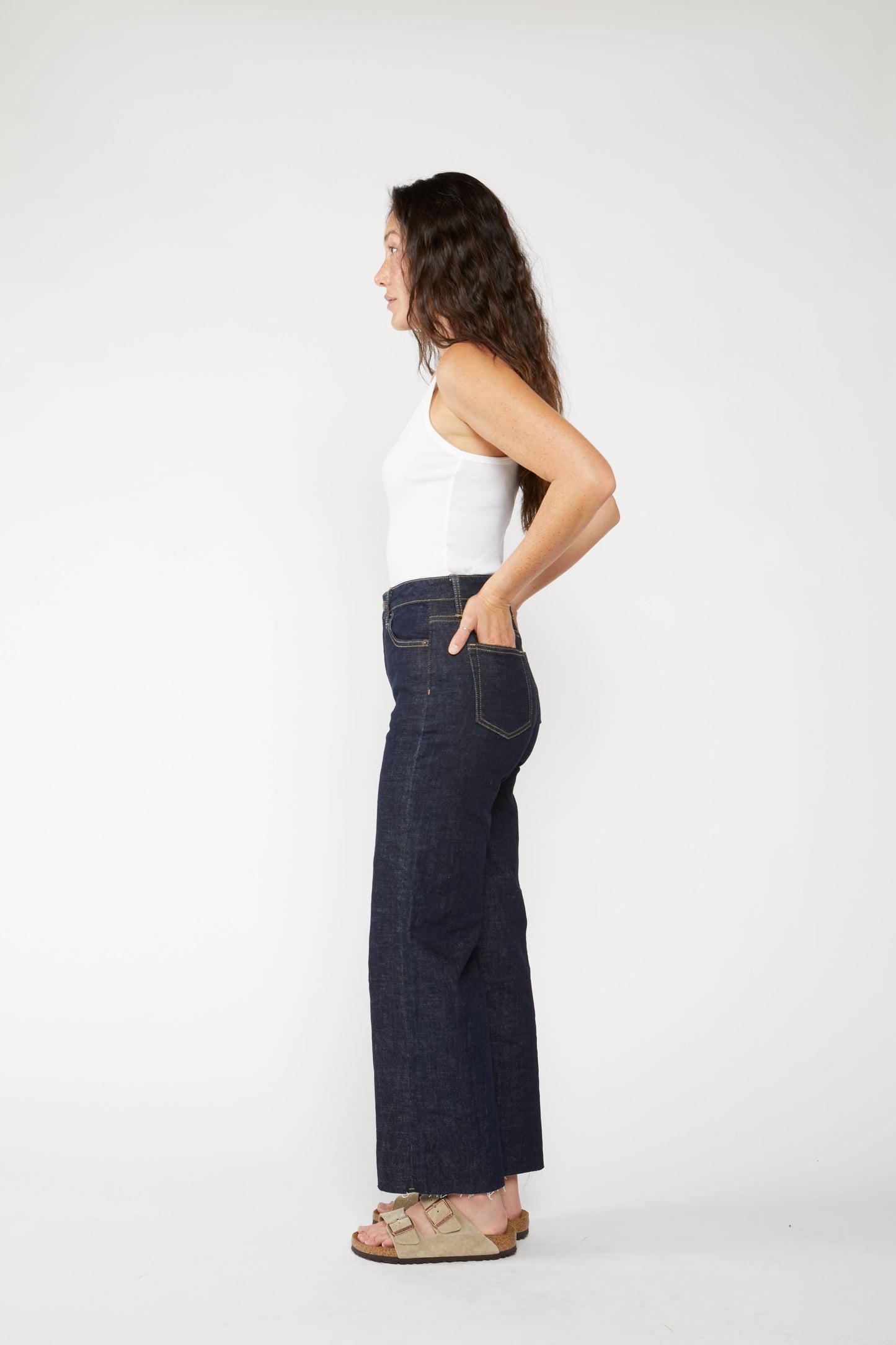 Aberdeen High Rise Wide Leg Crop Sculpt+ Timbers