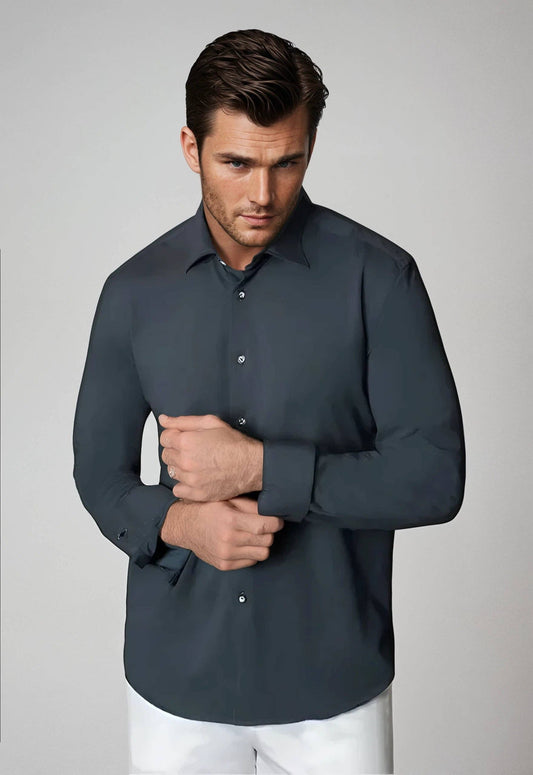 Buki + CINQO 'Single Shot' Long Sleeve Shirt Blue Night