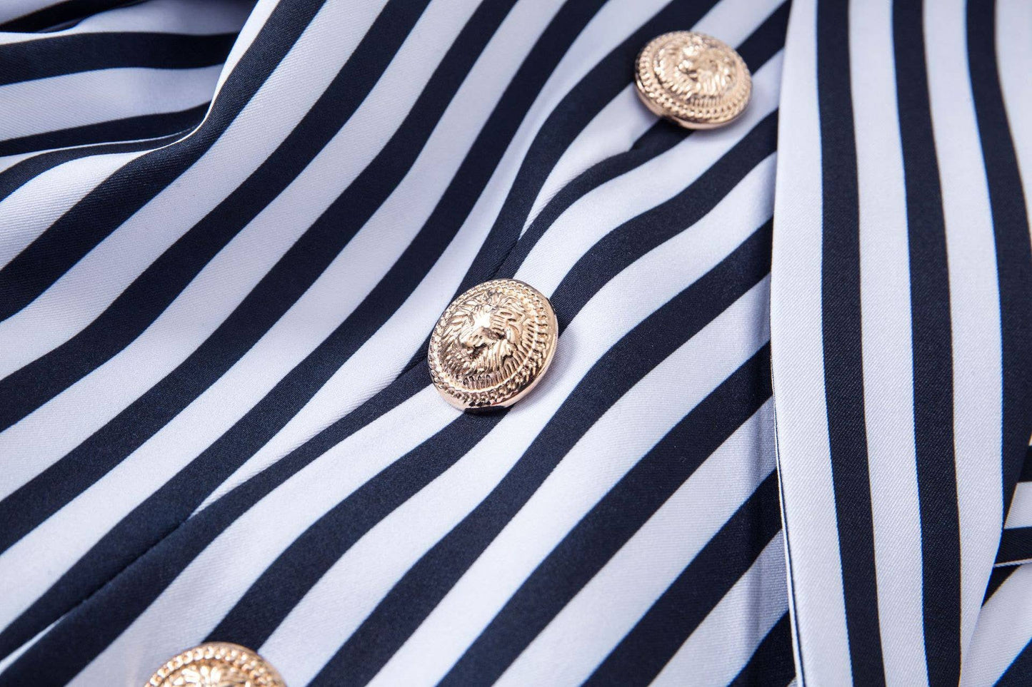 Double Breasted Striped Blazer
