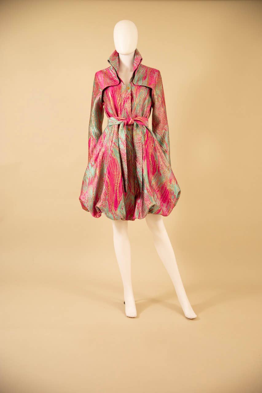 Brocade Bubble Coat-Dress