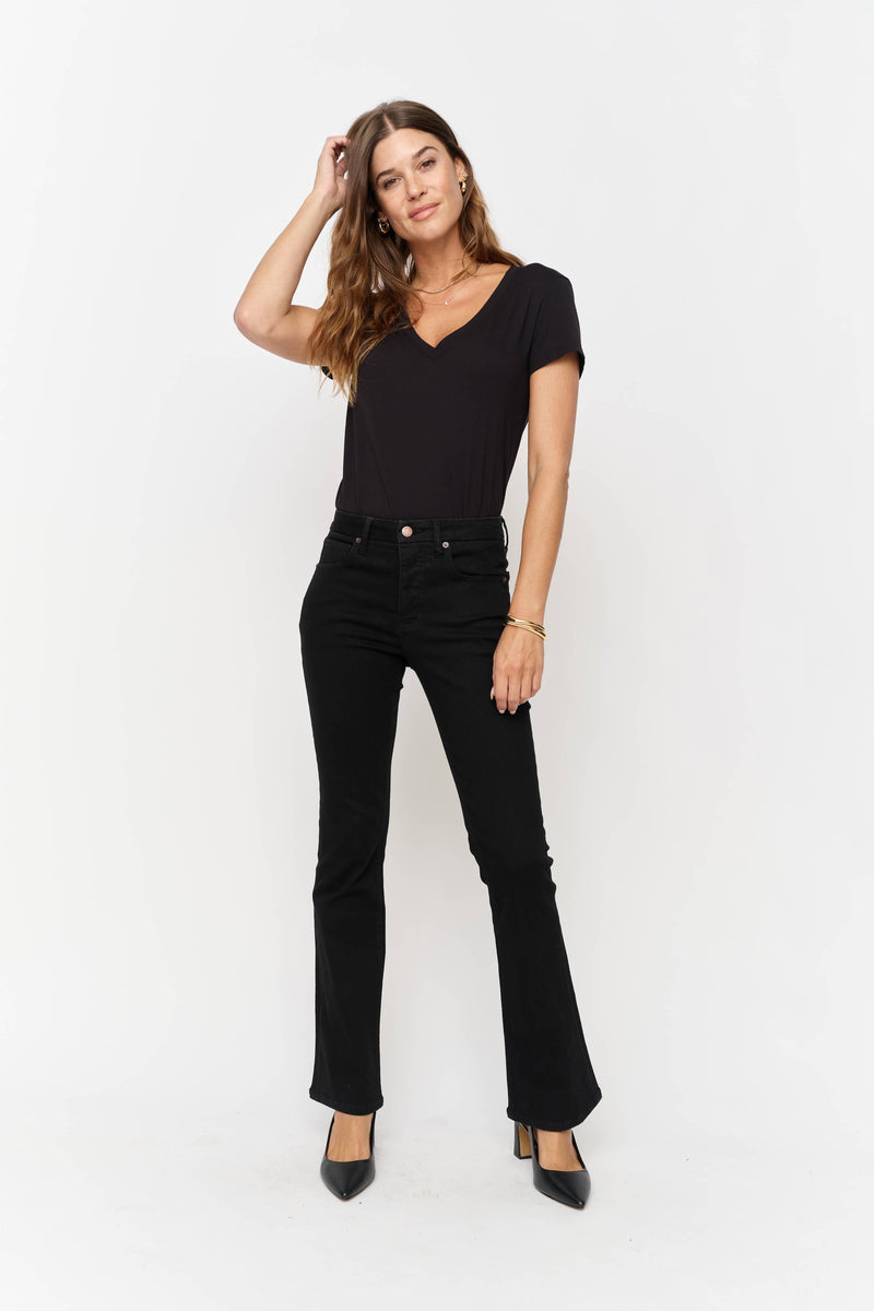 Stanley Mid Rise Boot Cut Sculpt+, Jet Black