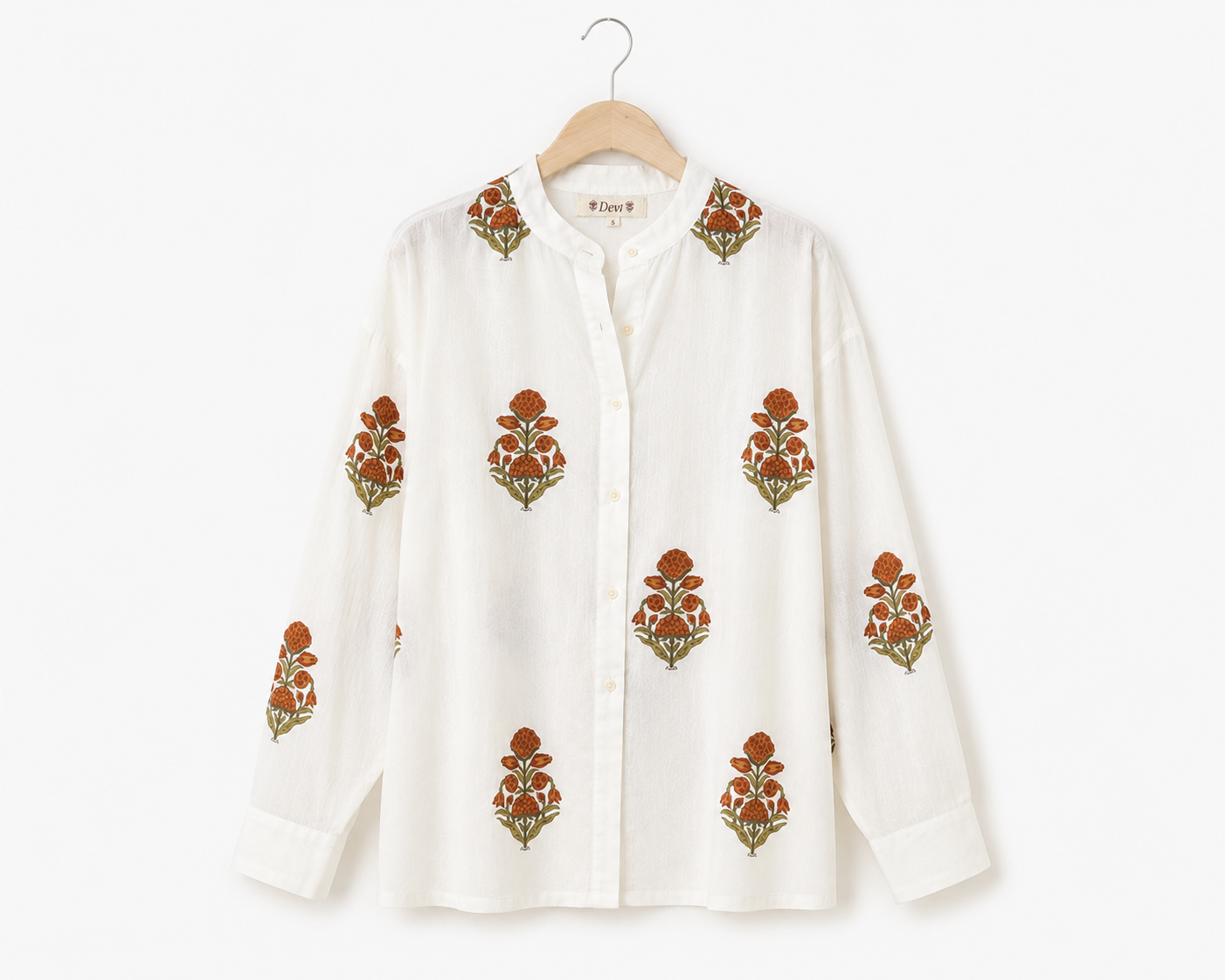 Relaxed Everyday Oversized Blouse ~ Terracotta
