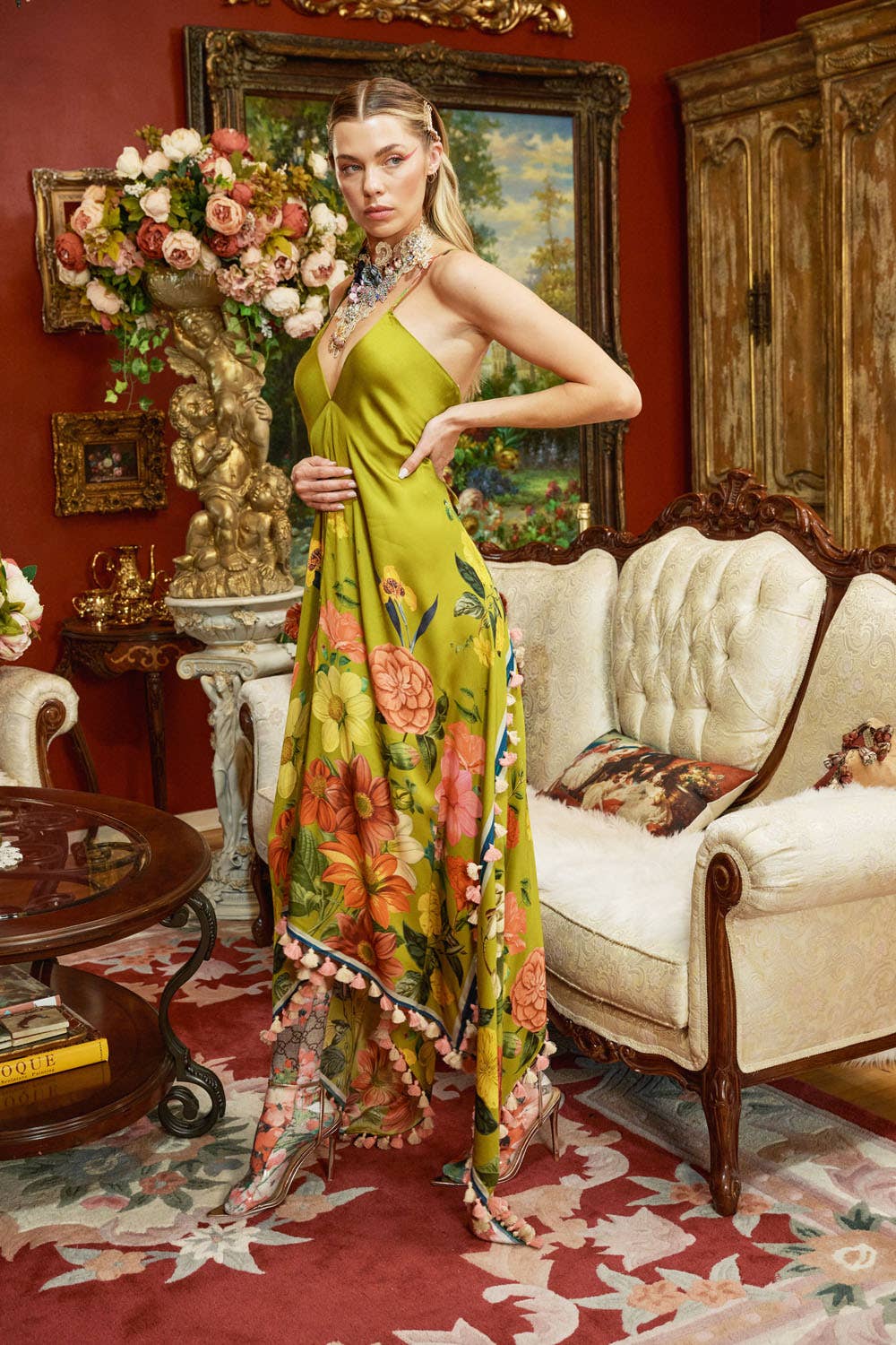 French Riviera Tasseled Dress
