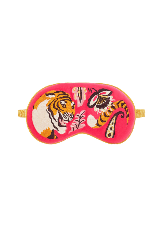Luxury Lavender Velvet Eye Mask - Thrill of the Tiger