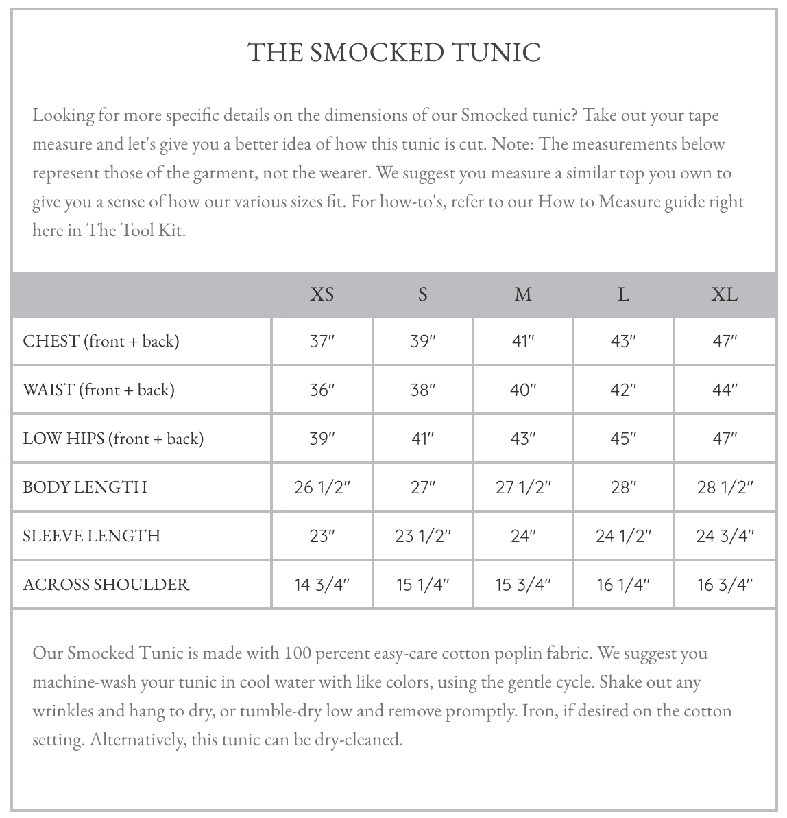 The Smocked Tunic in Deep Dark Blue